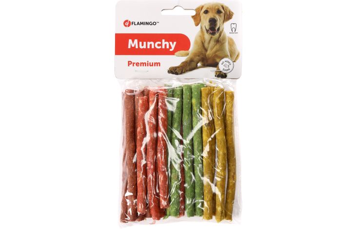 Snack munchy sigaartje veelkleurig 12cm 8gram / 25 stuks 200 gram