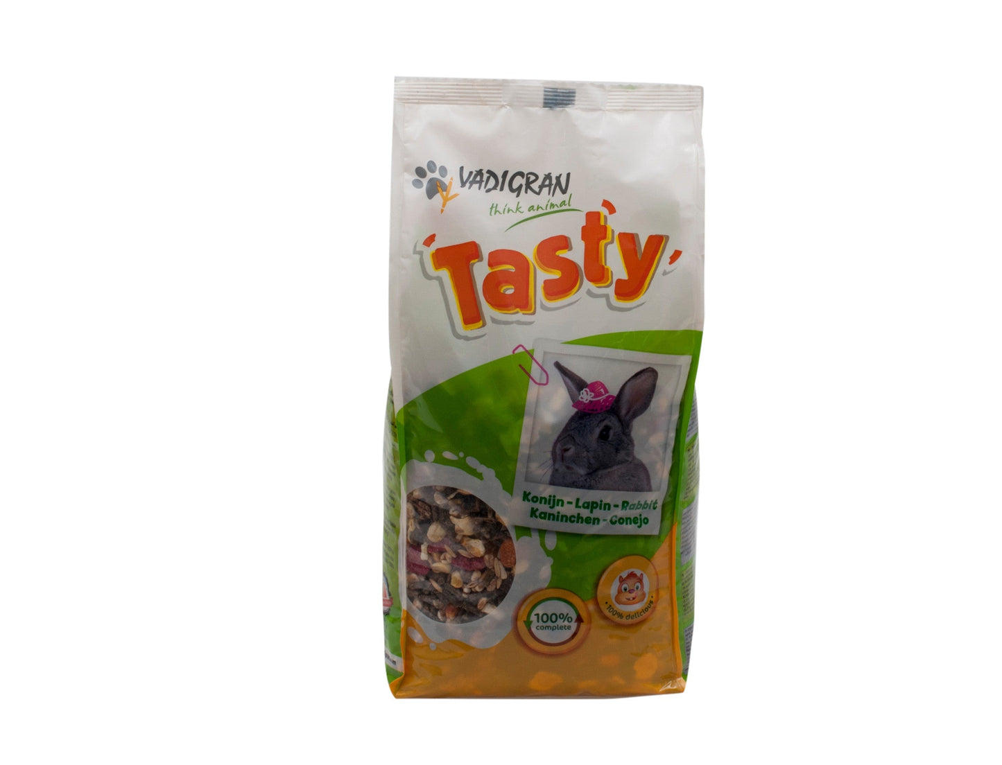 Tasty konijn 15kg, volledige knaagdier voer, vadigran