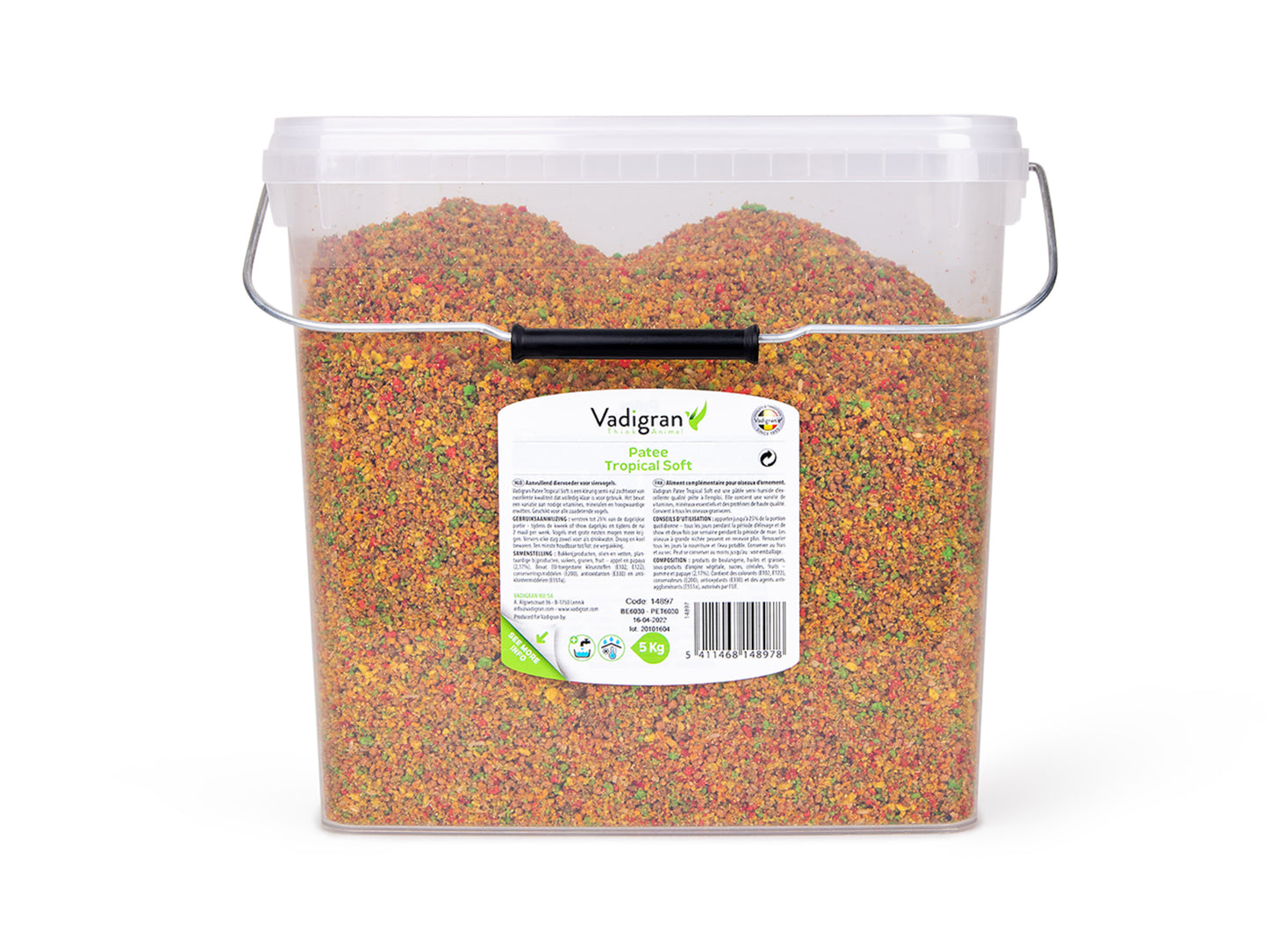 Patee Tropical Soft 5kg, vadigran