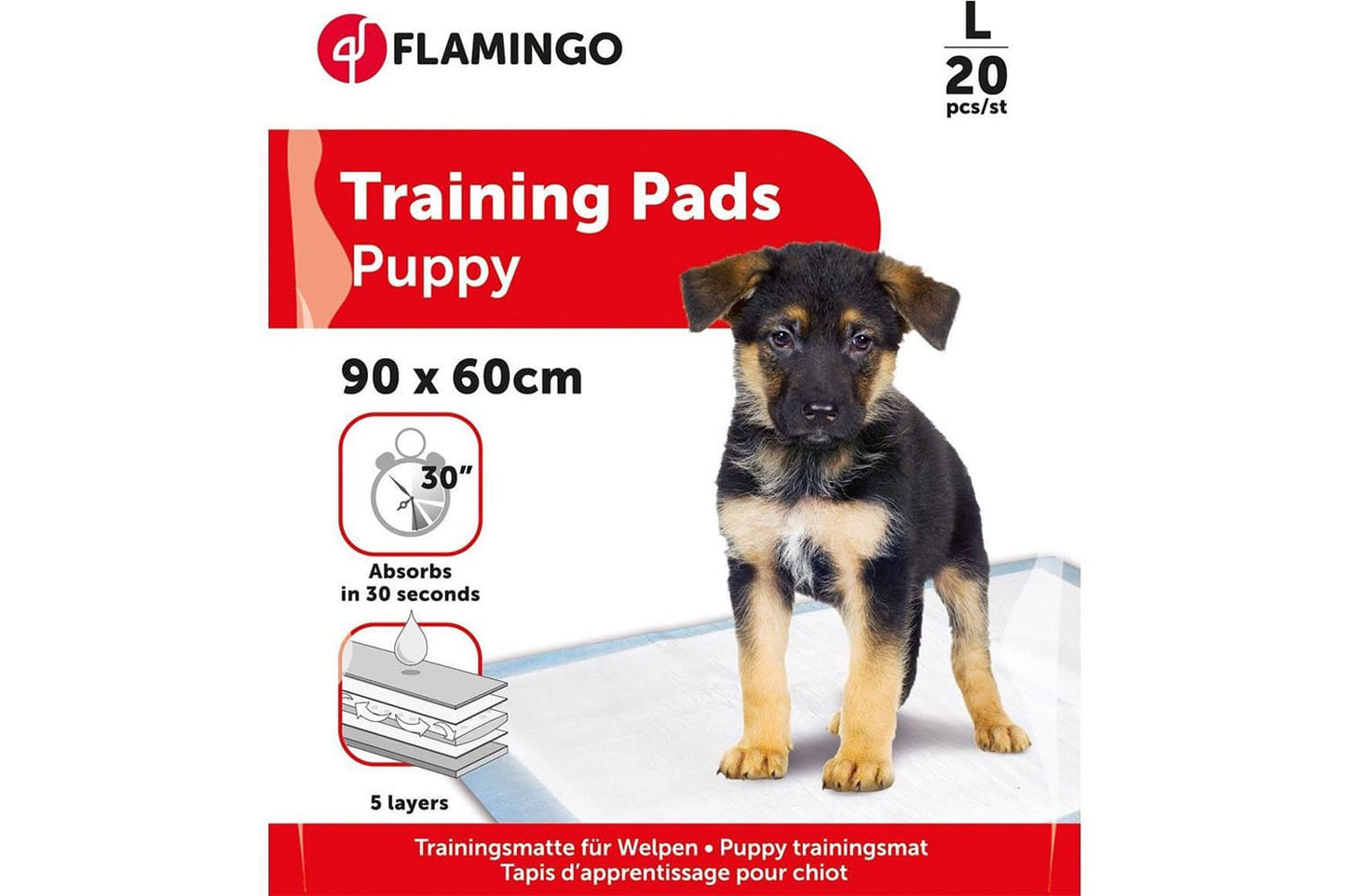 Flamingo Puppy Training Pads L 20