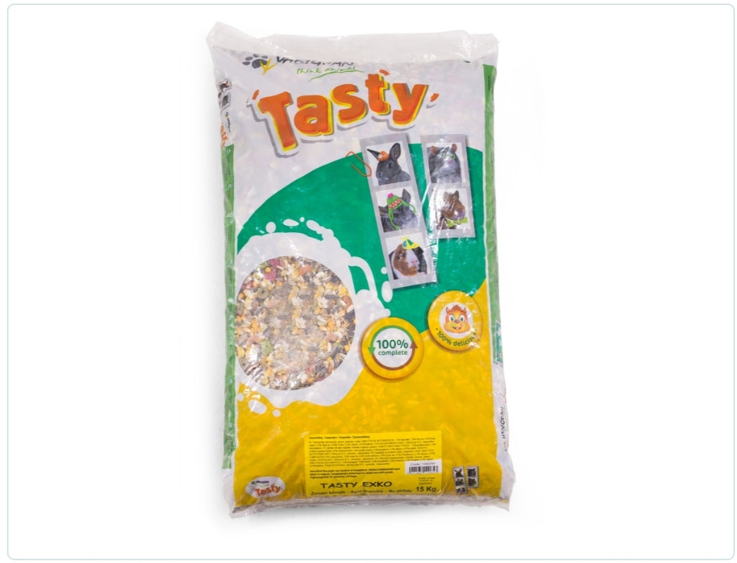 Tasty EXKO 15kg, volledige knaagdier voer, vadigran