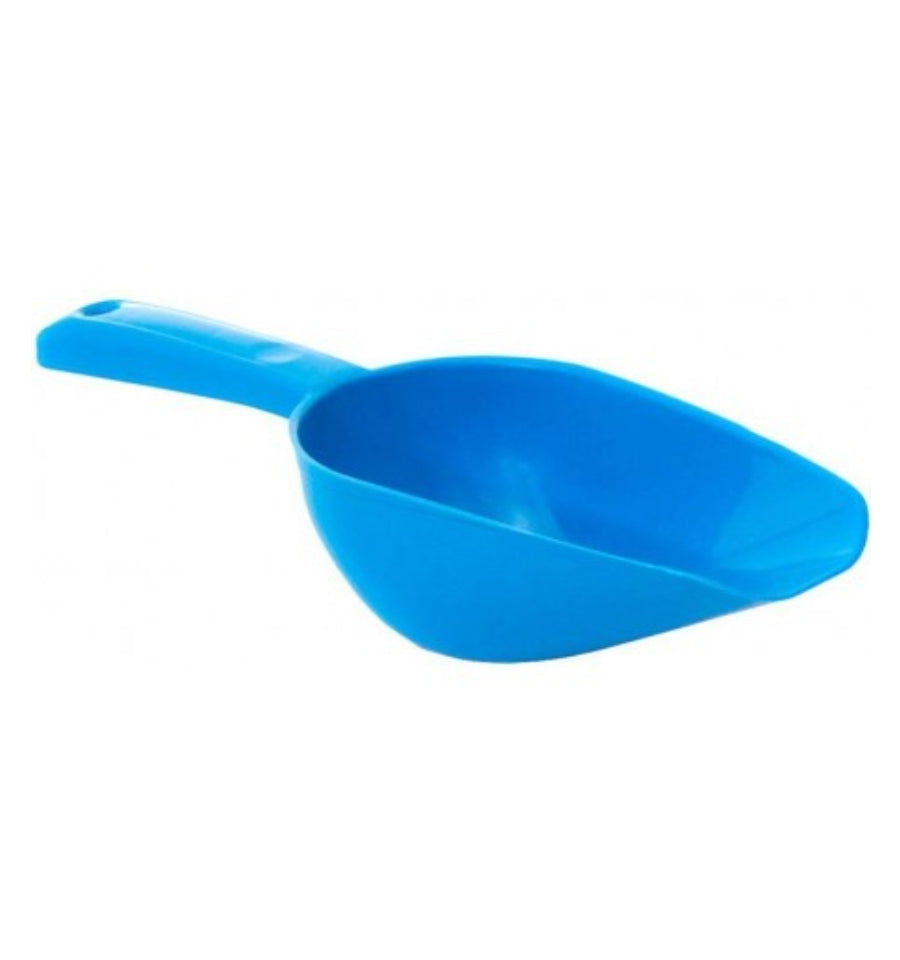 Kunststof voeder schup blauw