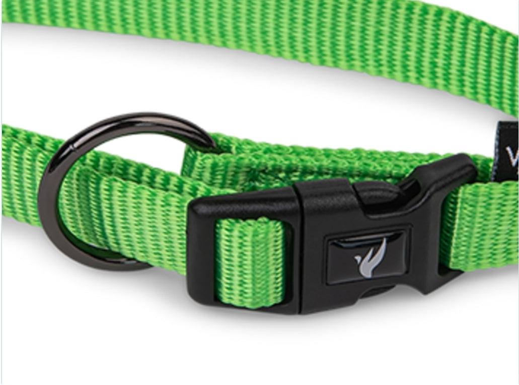 Halsband Classic Nylon Groen 14-21cmx10mm XS