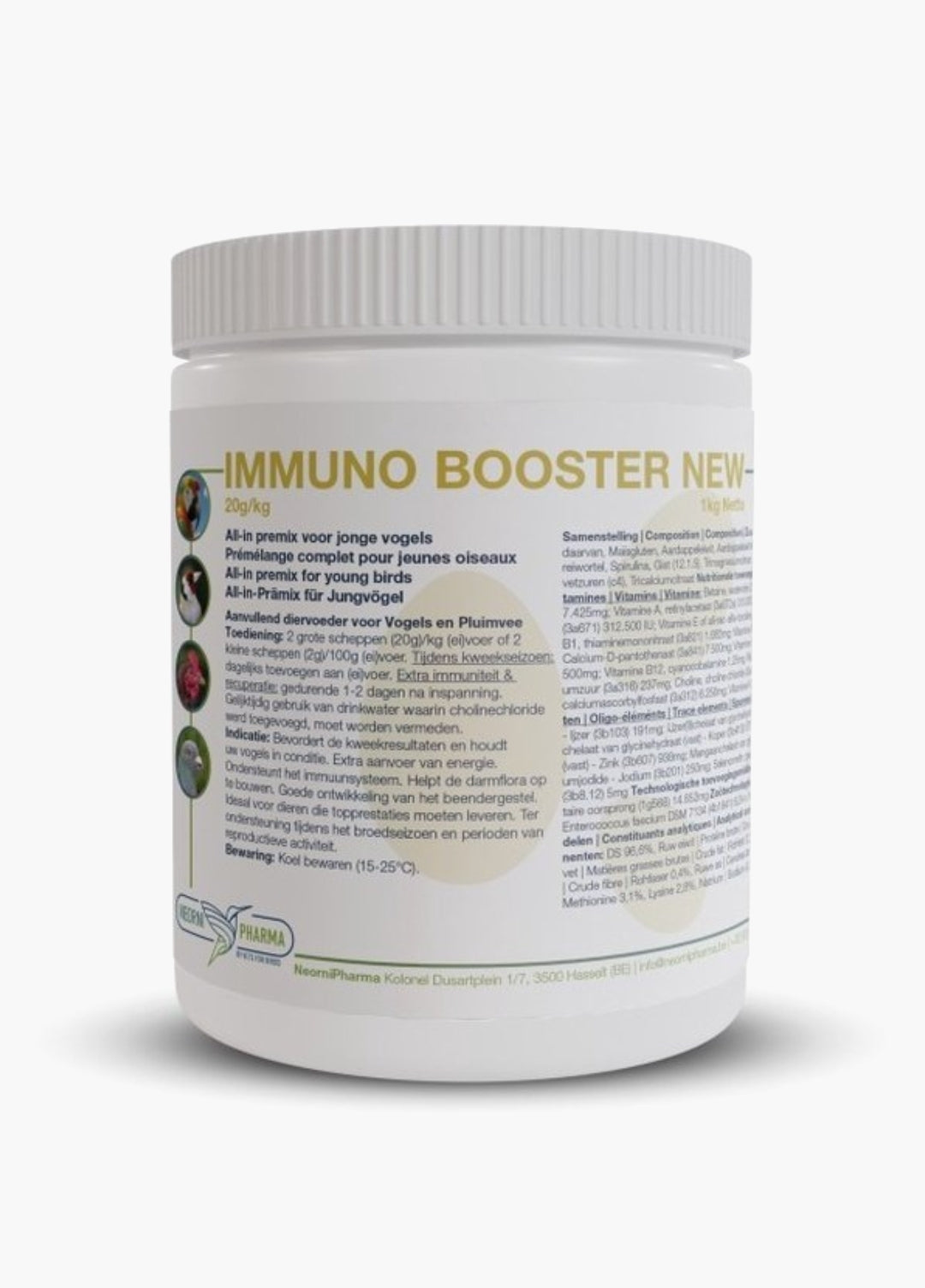 Immuno Booster New 1kg - Alles-in-één premix voor jonge Vogels & Duiven - NeorniPharma