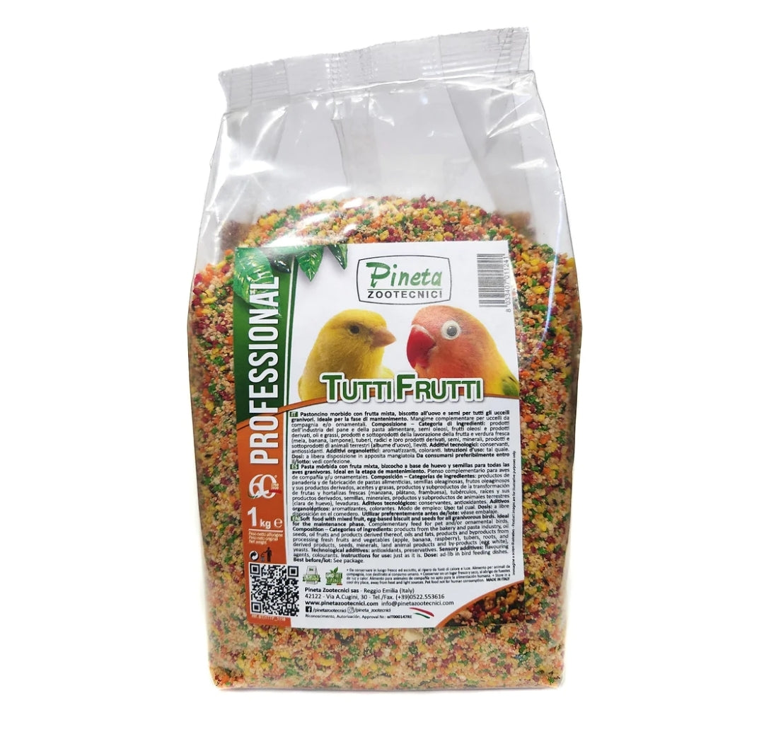Tutti Frutti 1kg Tropical Fruit Patéé - Pineta Zootecnici
