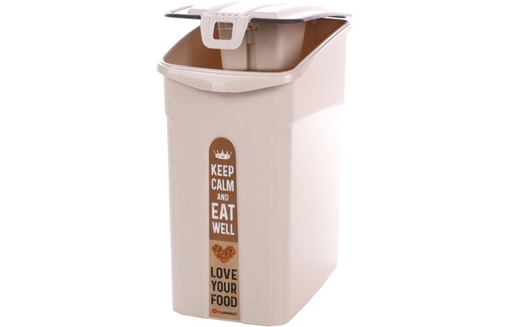 VOERTON KOLIO RECHTHOEKIG BEIGE 16L