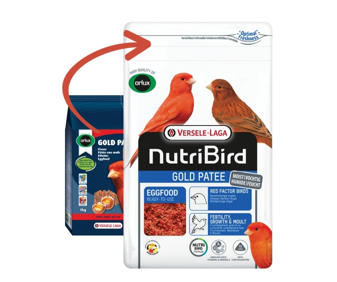 Nutribird Gold Patee Rood 1kg