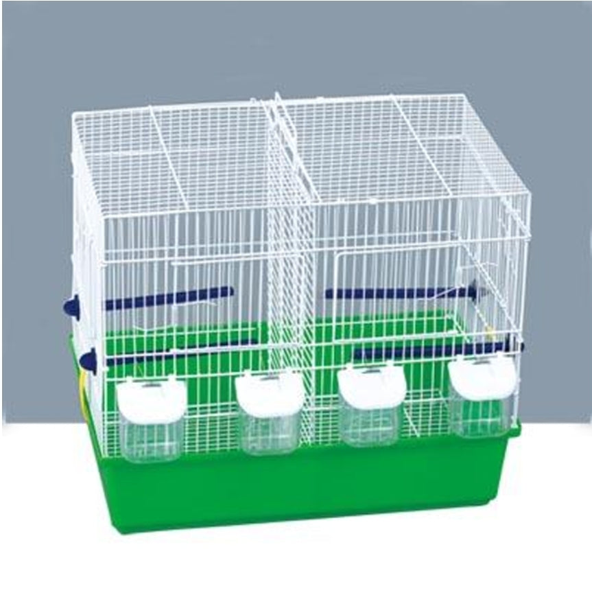 Witte broedkooi draadkooi stapelbaar 45cm ( met onderbak )