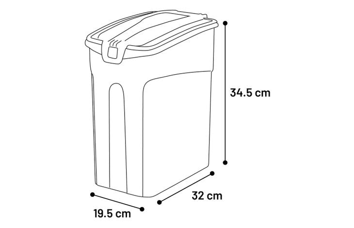 VOERTON KOLIO RECHTHOEKIG BEIGE 16L