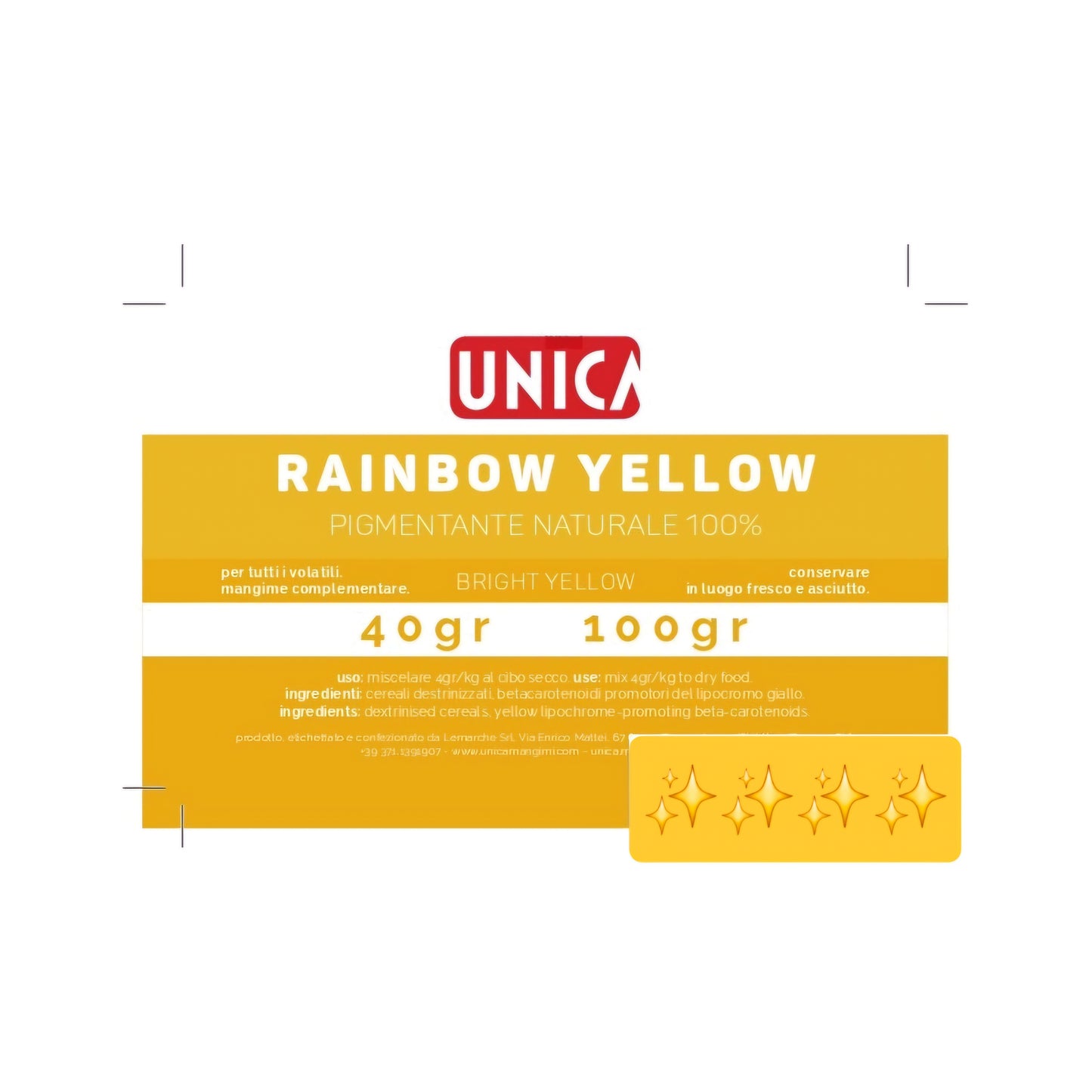 Rainbow Yellow liquid 200 ml Unica