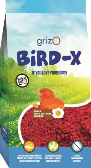 Opfokvoer Bird-X Bravo Rood Super Vochtig 900 Gram