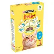 Friskies met zalm en groente - kattenkorrels - adult - 400 gram