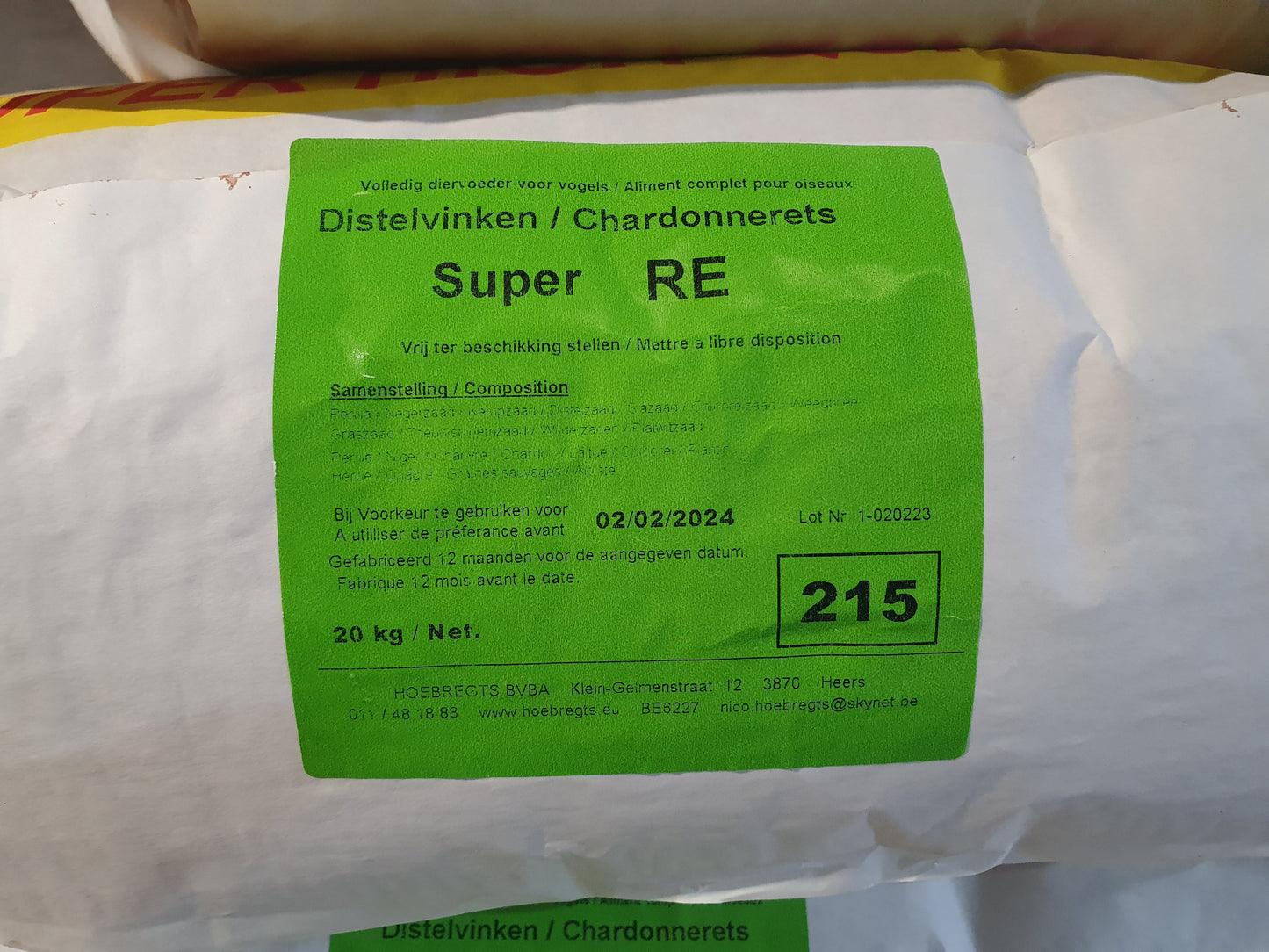 Super re distelvinken 1kg - hobbyfarm hoebregts