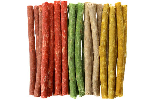 Snack munchy sigaartje veelkleurig 12cm 8gram / 25 stuks 200 gram