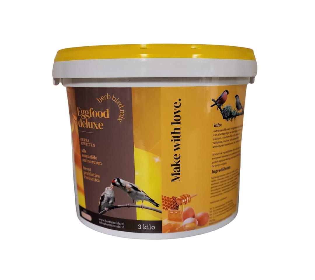 Eggfood Deluxe 3kg 21% Eiwitten ( + Paardenbloem, Biergist, Zijderupsen ... )