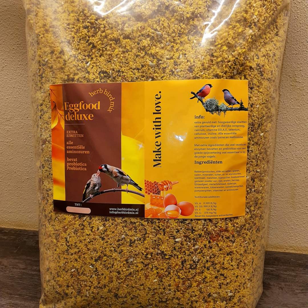 Eggfood Deluxe 3kg 21% Eiwitten ( + Paardenbloem, Biergist, Zijderupsen ... )