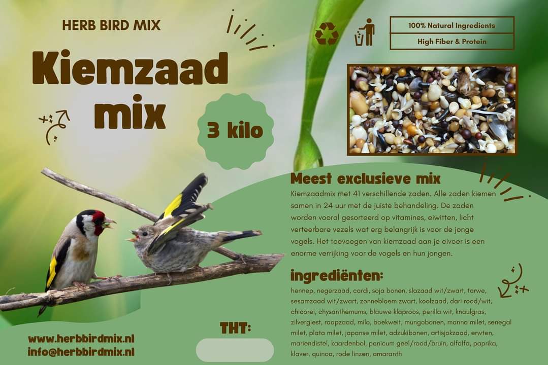 Kiemzaad super (41) mix 3kg Emmer