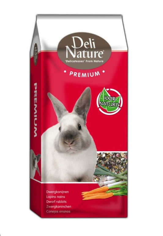 Premium ( dwerg ) konijnen mix 15kg - volledige voeding -