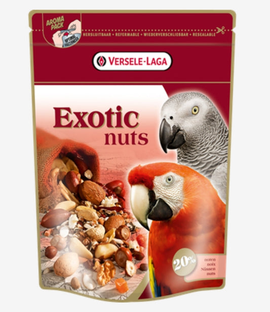 Exotic Nuts 750 gram - premium papegaai voeder - mix van zaden en noten