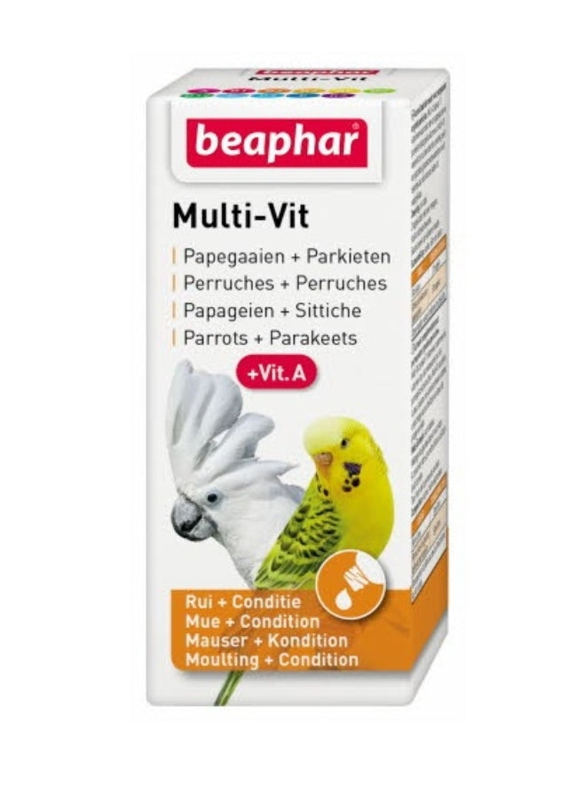 Multi-vit papegaaien parkieten 20ml - beaphar