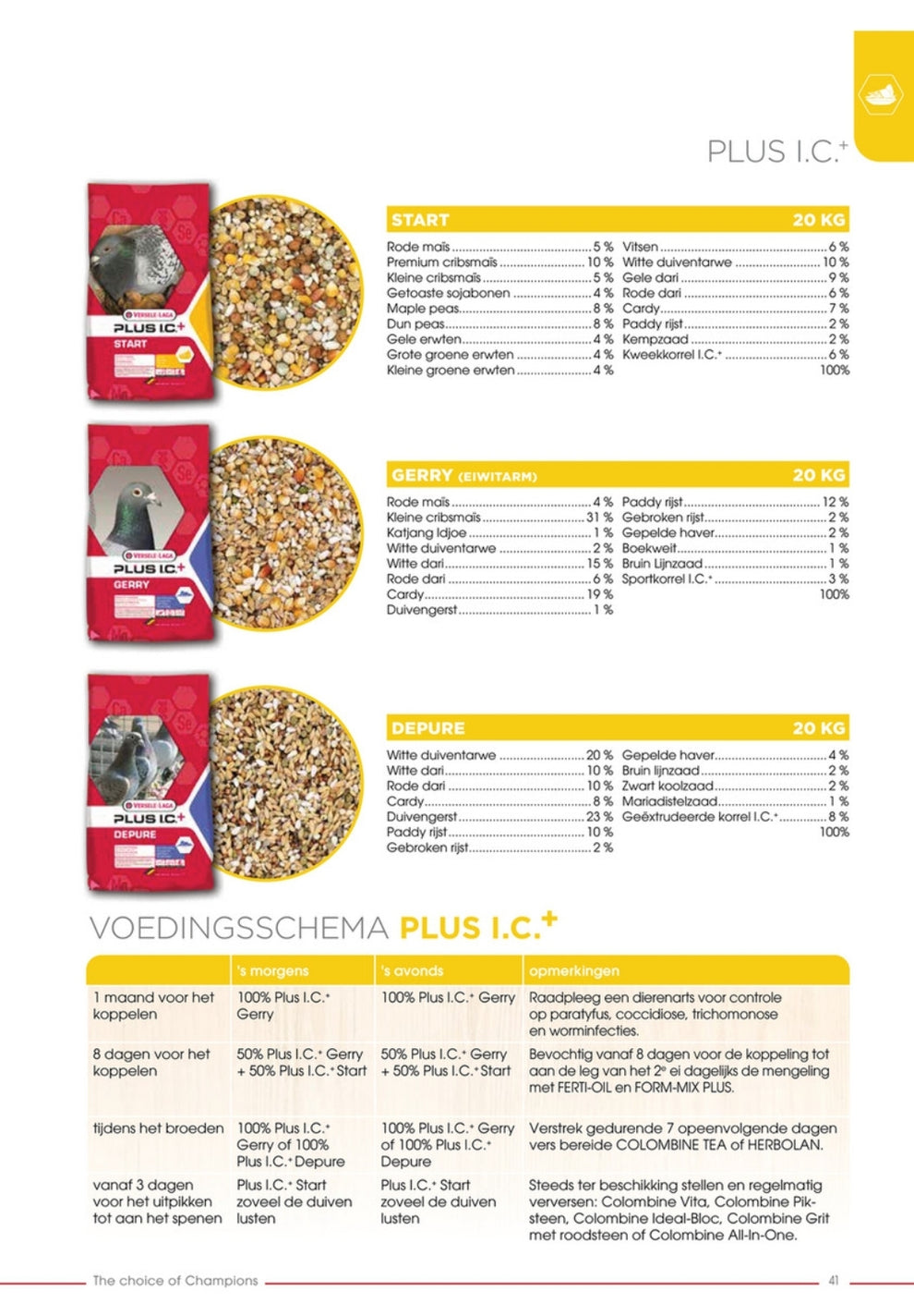 Plus I.C. + Gerry 20kg - Versele Laga