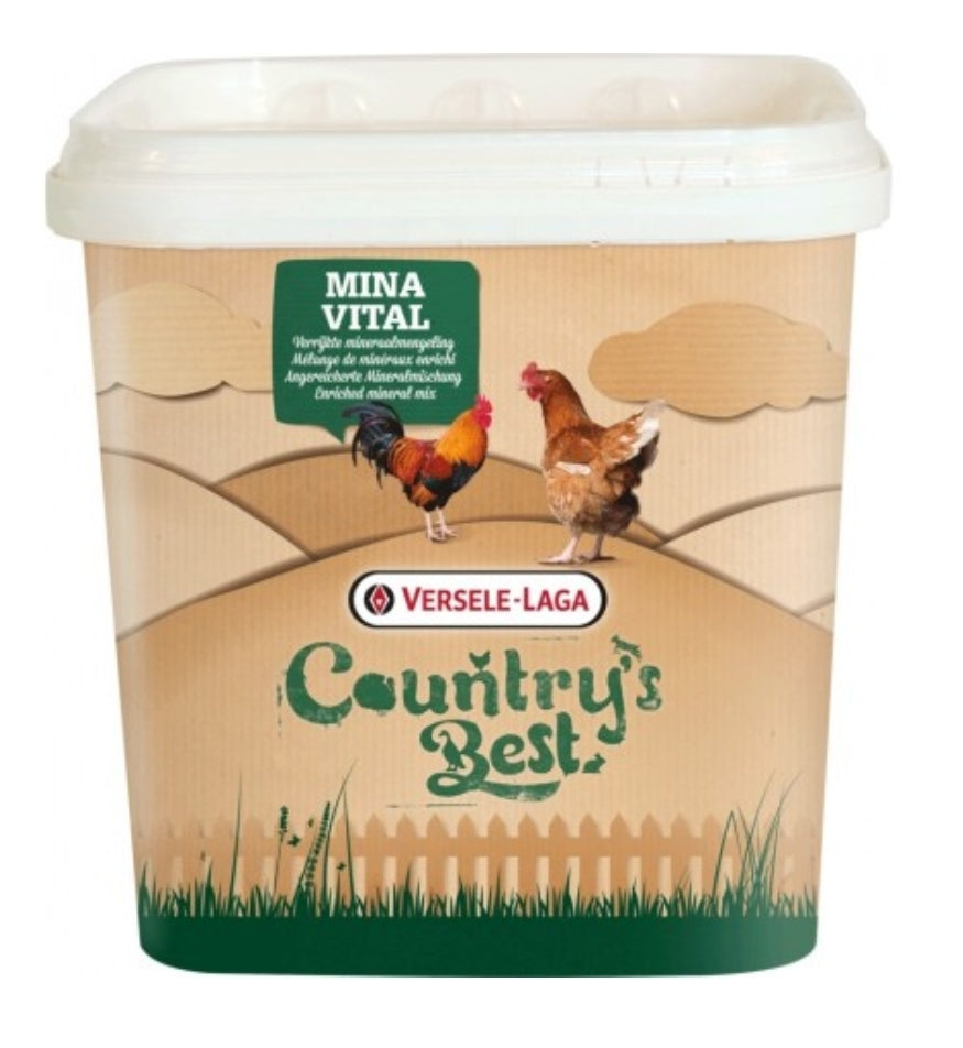 Country's Best MinaVital 4kg - Mengsel Van Mineralen, Vitamines En Grit - Gevogelte