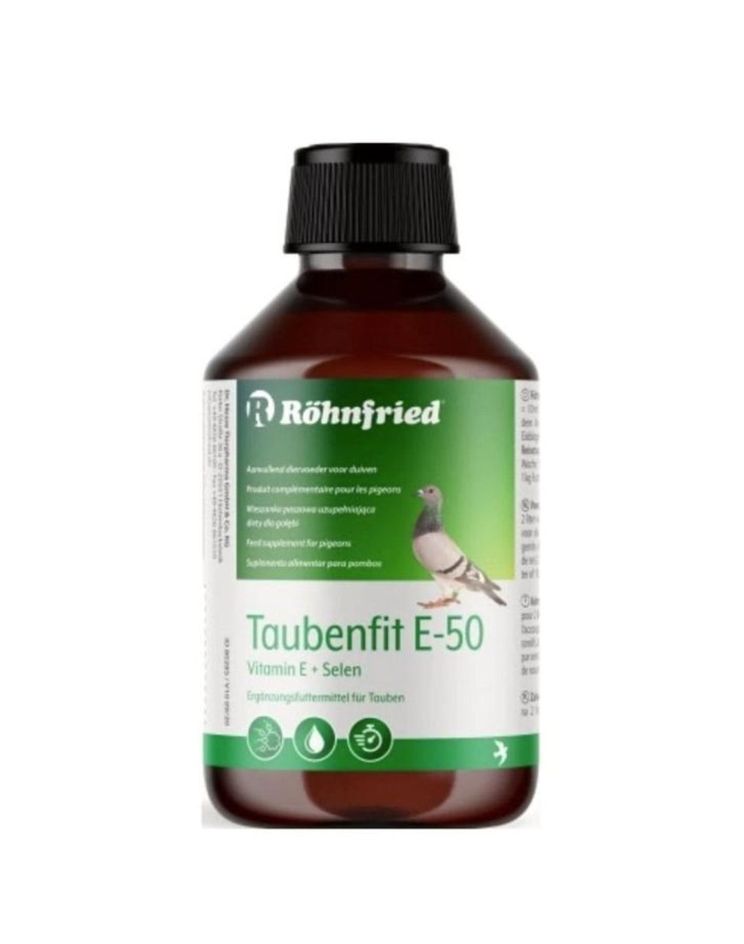 Taubenfit-E 50 Vit. E-Konzentrat (Vit. E En Selenium, Kweek- En Vliegperiode) 250ml