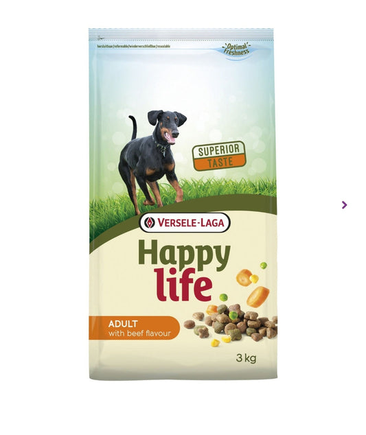 Happy Life Adult Rund - Hondenvoer 3 kg - Versele Laga