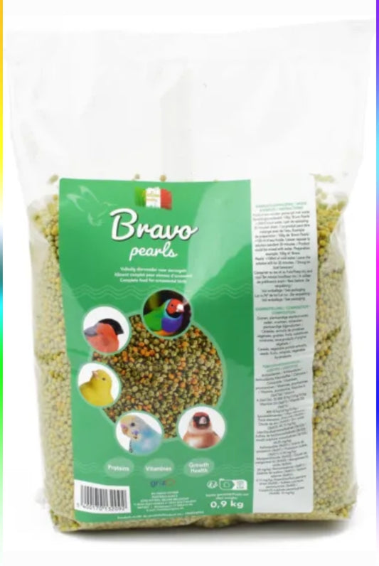 Bravo pearls green 900 gram - kiemzaad vervanger