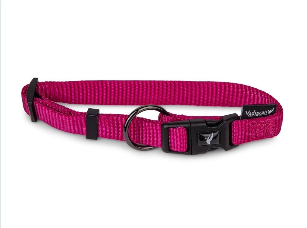 Halsband Classic Nylon Fuchsia 14-21cmx10mm XS