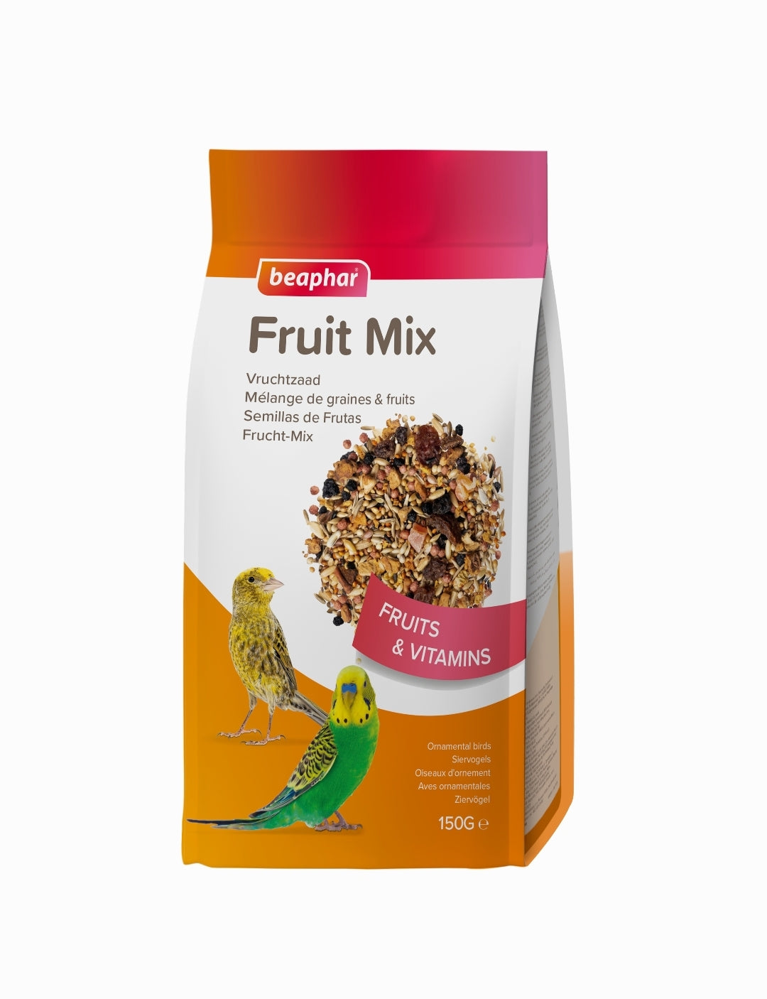 Fruit mix, vruchtzaad en vitamines 150 gram, beaphar