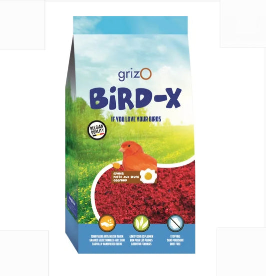 Opfokvoer Bird-X Bravo Rood Super Vochtig 900 Gram