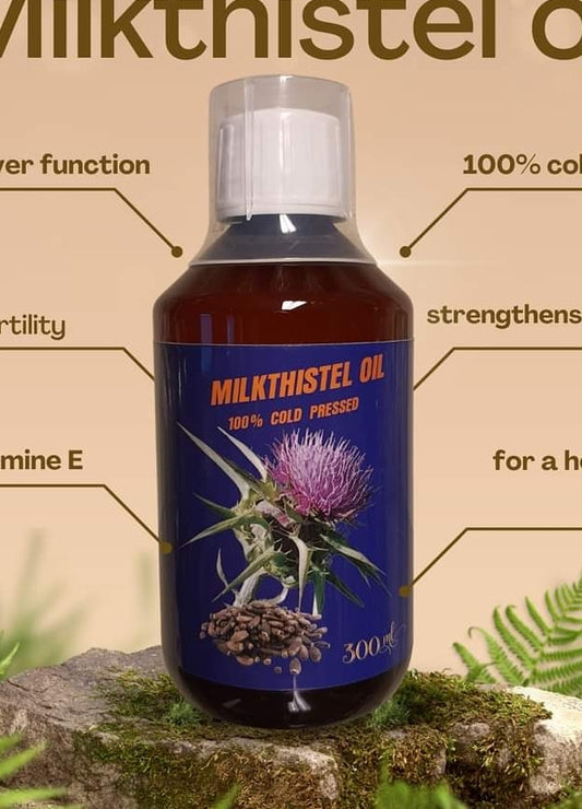 Mariadistelolie 300ml | 100% koud geperst | 100% biologisch