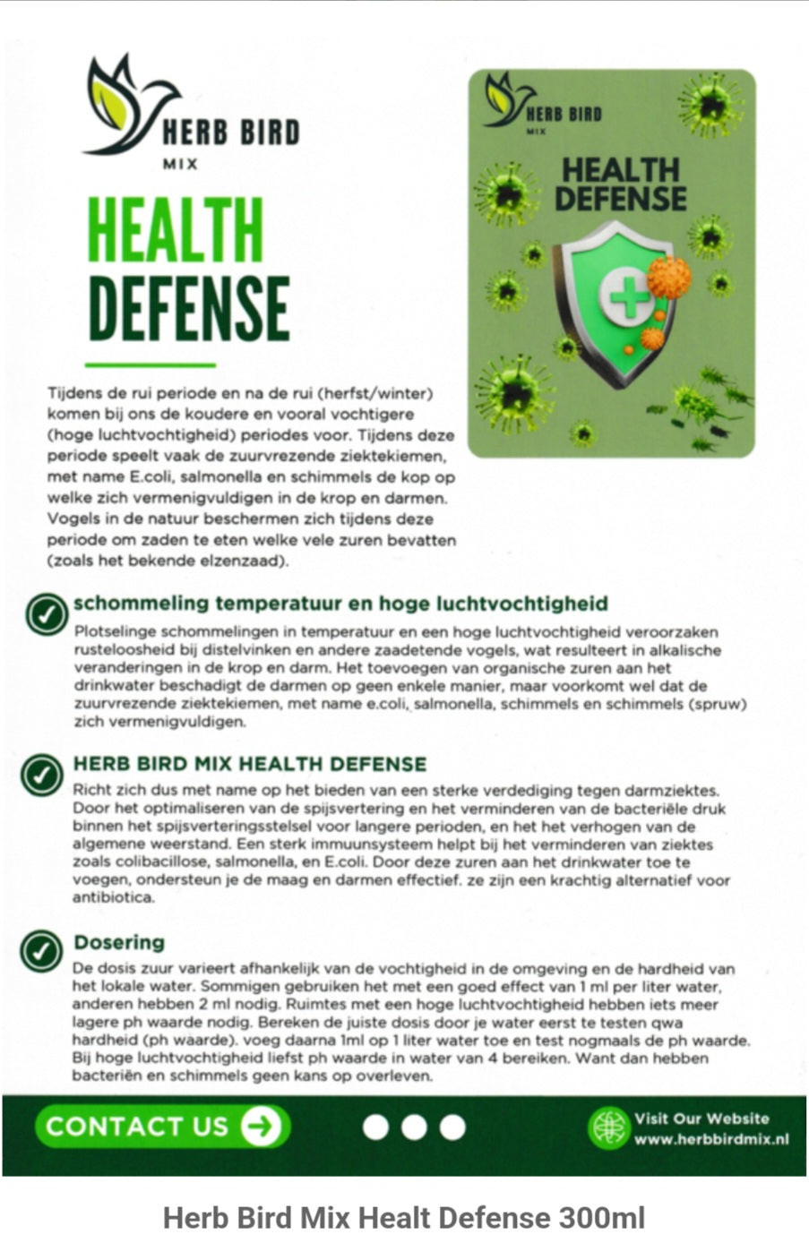 Health Defense 300ml - Protector - Herb Bird Mix