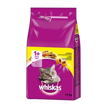 Whiskas aduld 1+ kip 1,9kg