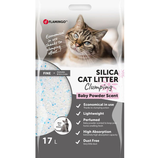 Kattenbakvulling silica fijn 17L
