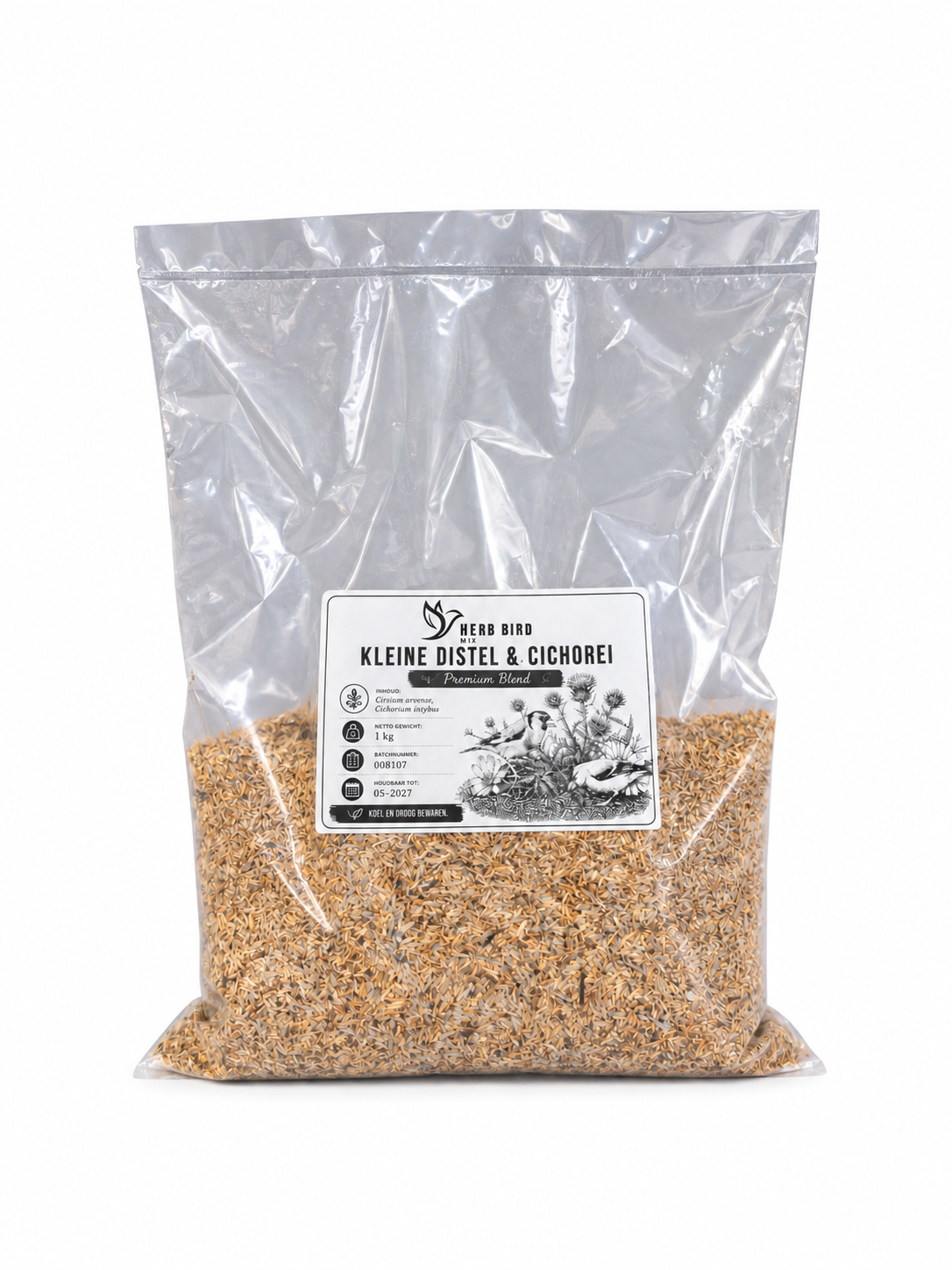 Kleine distel & Cichorei Premium Blend (1kg) - Herb Bird Mix
