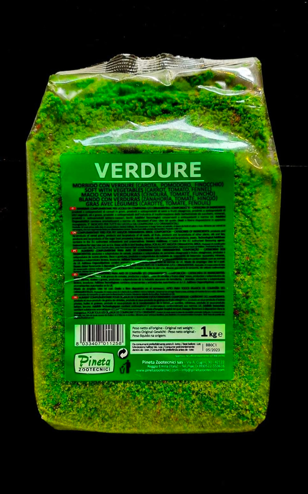 Verdure Nat Eivoer 1kg, Op Basis Van ..., Met Vitamine Supplementen,  Pineta Zootecnici