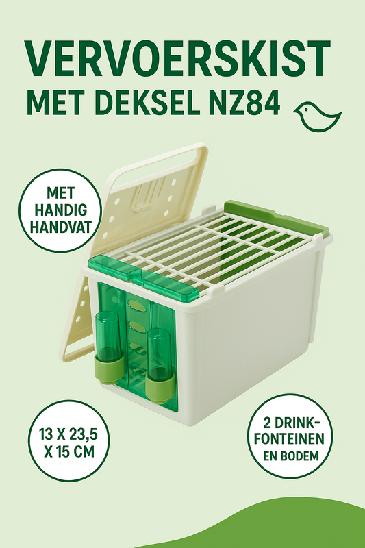 Vervoerskist met deksel NZ84 "BLAUW" STA