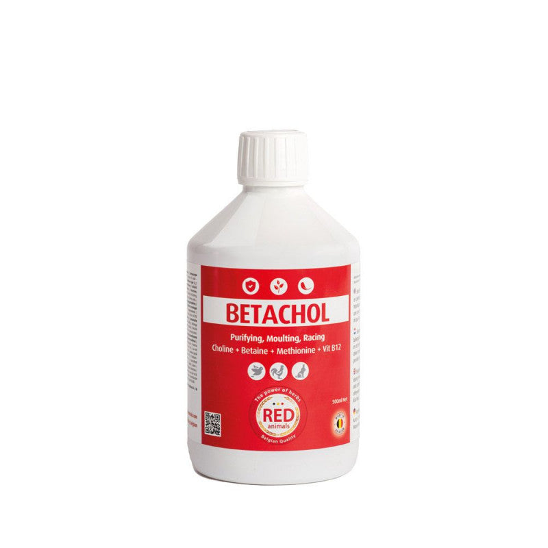 Betachol (rode kleur met B-vitamines, lever, verenkleed) 500ml - Red Animals