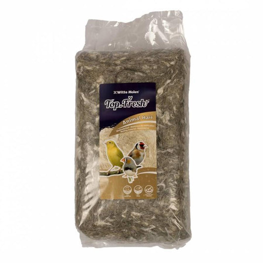 Top Fresh dierenhaar 500 gram, nestmateriaal, witte molen